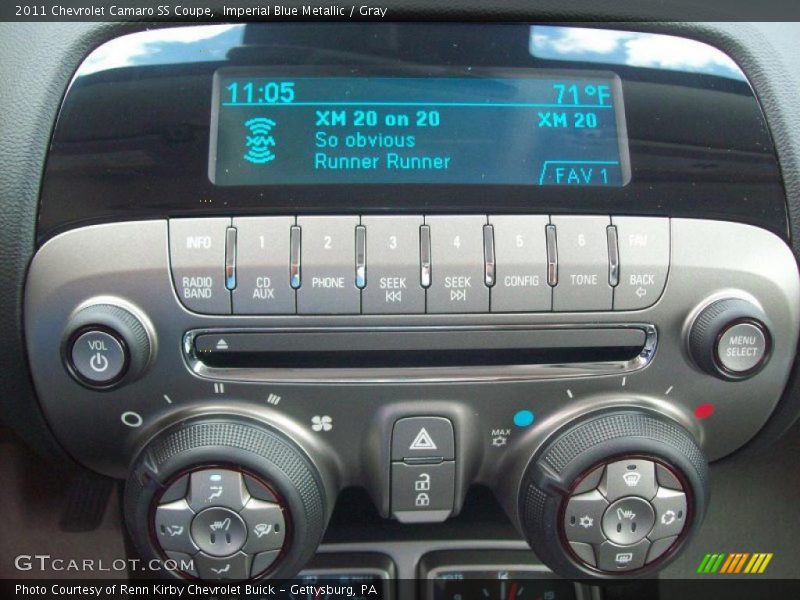 Imperial Blue Metallic / Gray 2011 Chevrolet Camaro SS Coupe