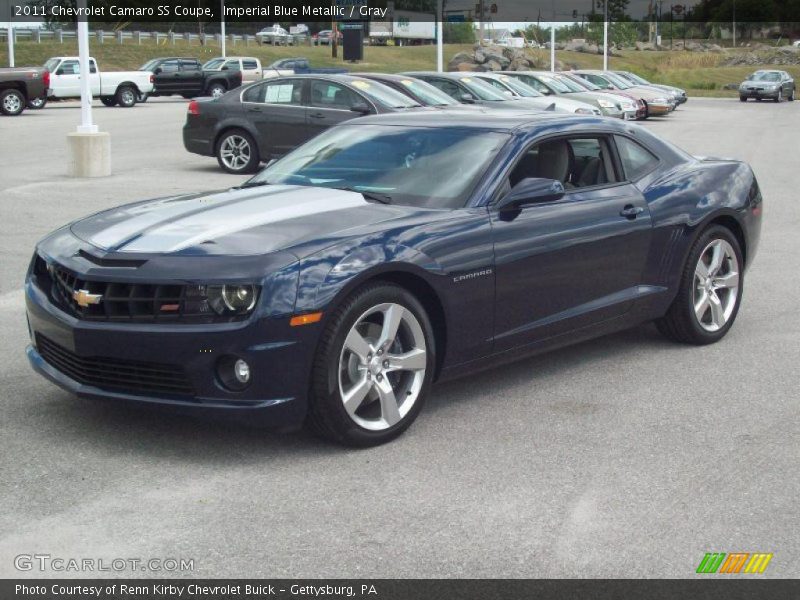 Imperial Blue Metallic / Gray 2011 Chevrolet Camaro SS Coupe