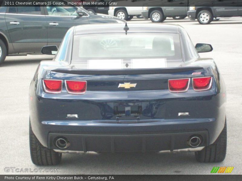 Imperial Blue Metallic / Gray 2011 Chevrolet Camaro SS Coupe