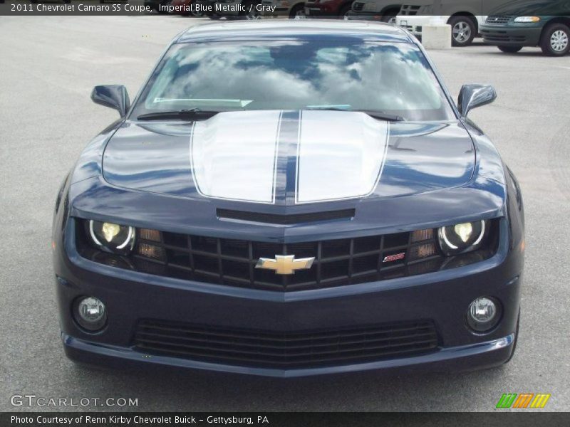 Imperial Blue Metallic / Gray 2011 Chevrolet Camaro SS Coupe