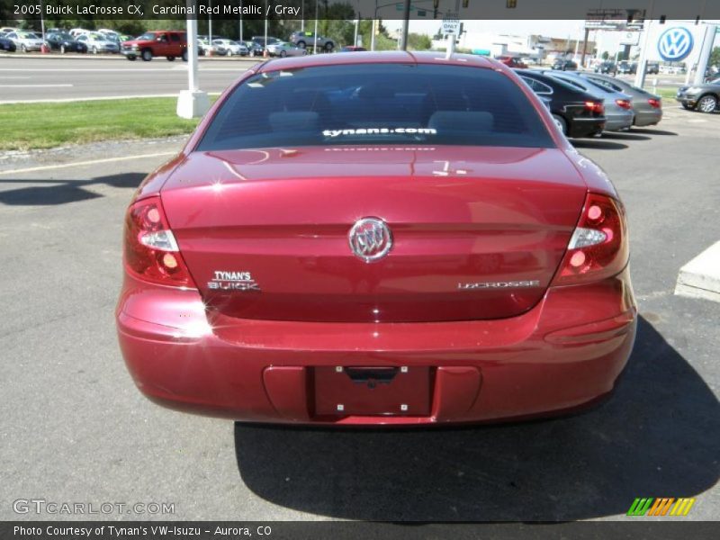 Cardinal Red Metallic / Gray 2005 Buick LaCrosse CX
