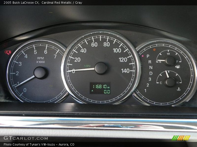 Cardinal Red Metallic / Gray 2005 Buick LaCrosse CX