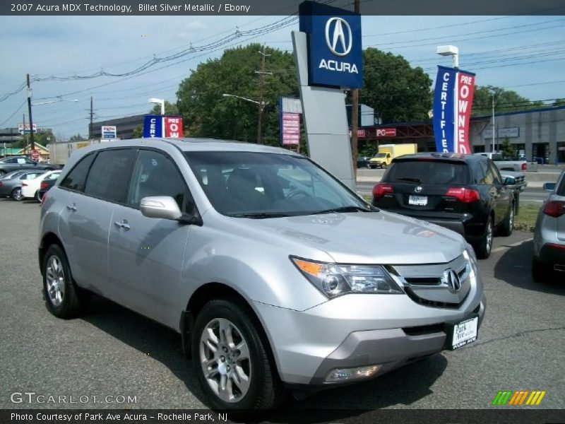 Billet Silver Metallic / Ebony 2007 Acura MDX Technology