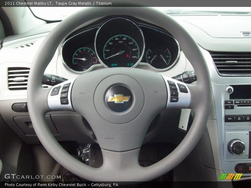 Taupe Gray Metallic / Titanium 2011 Chevrolet Malibu LT