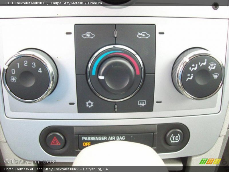 Taupe Gray Metallic / Titanium 2011 Chevrolet Malibu LT