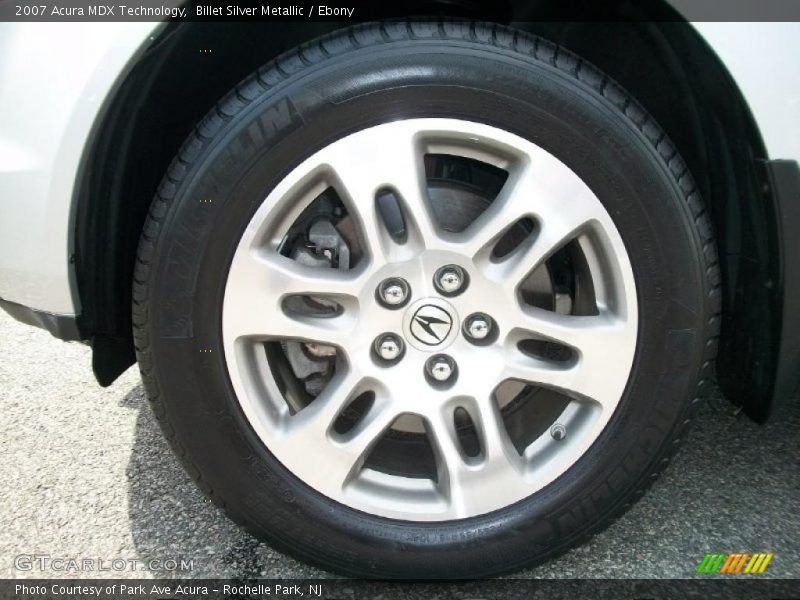 Billet Silver Metallic / Ebony 2007 Acura MDX Technology