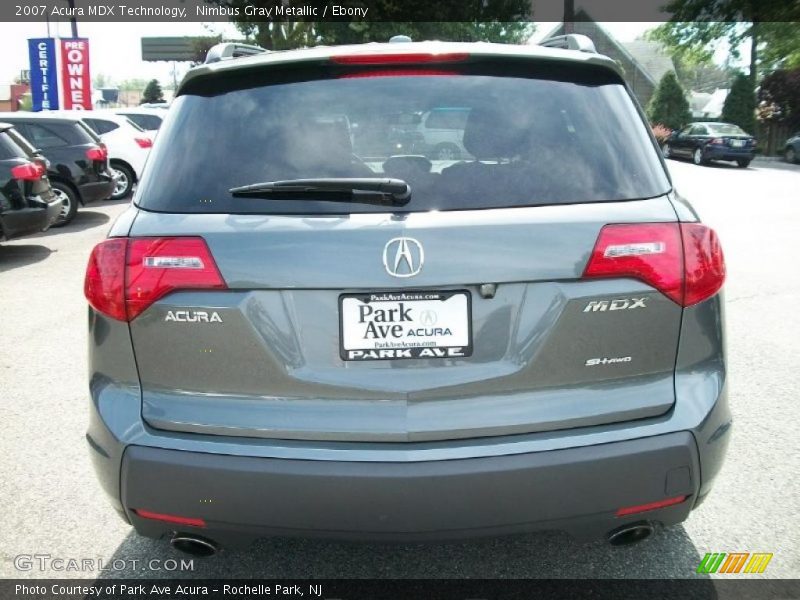 Nimbus Gray Metallic / Ebony 2007 Acura MDX Technology