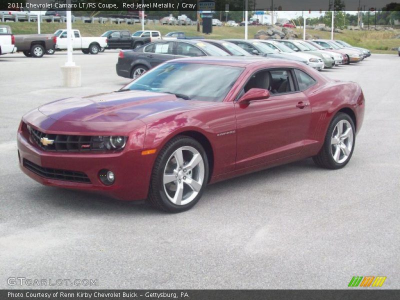 Red Jewel Metallic / Gray 2011 Chevrolet Camaro LT/RS Coupe