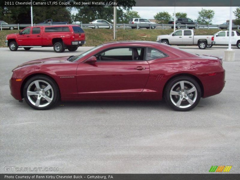 Red Jewel Metallic / Gray 2011 Chevrolet Camaro LT/RS Coupe