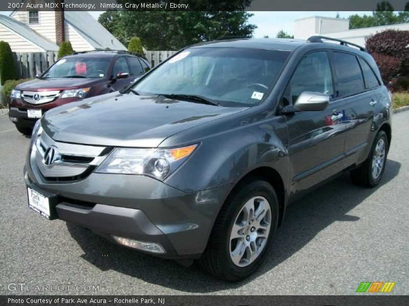 Nimbus Gray Metallic / Ebony 2007 Acura MDX Technology