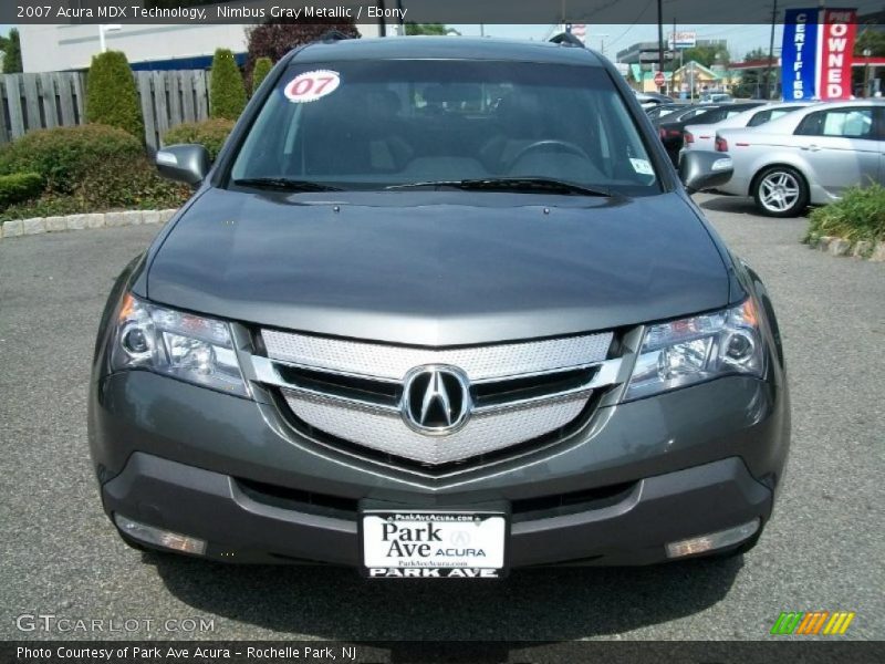 Nimbus Gray Metallic / Ebony 2007 Acura MDX Technology