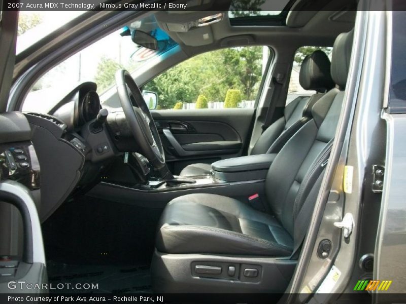 Nimbus Gray Metallic / Ebony 2007 Acura MDX Technology