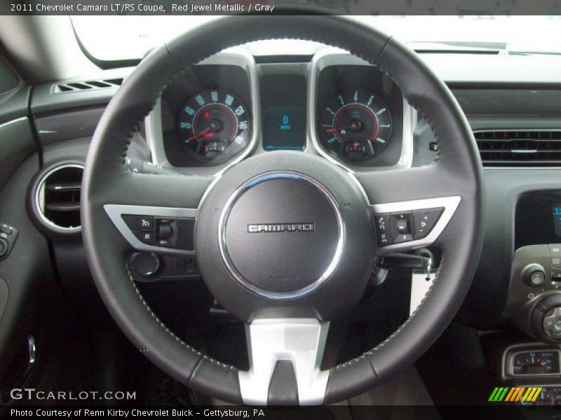 Red Jewel Metallic / Gray 2011 Chevrolet Camaro LT/RS Coupe