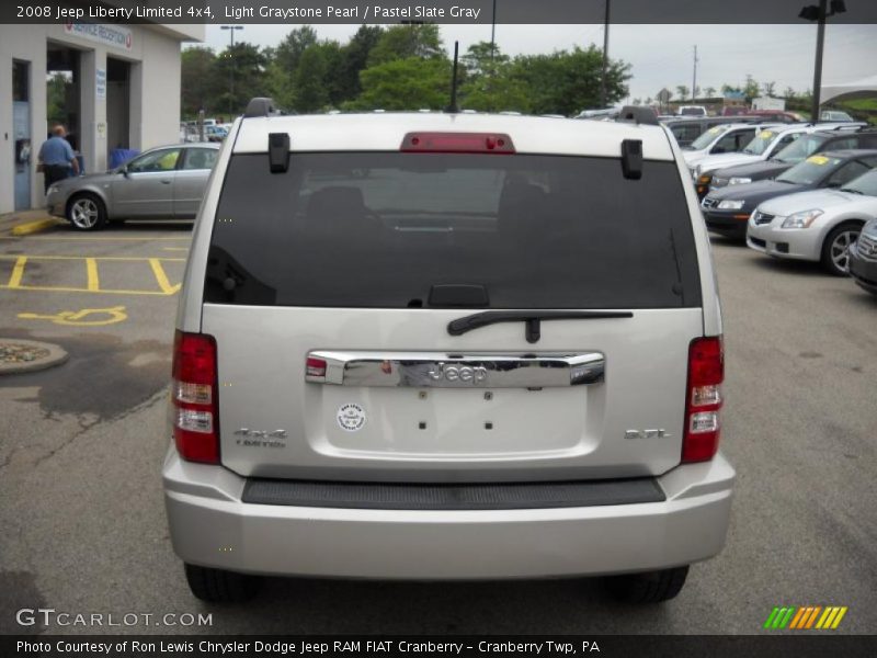 Light Graystone Pearl / Pastel Slate Gray 2008 Jeep Liberty Limited 4x4