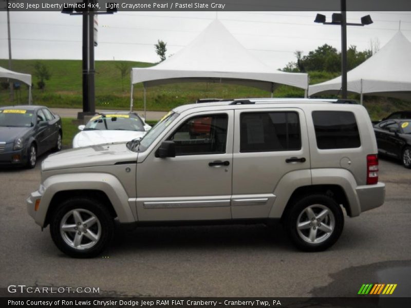 Light Graystone Pearl / Pastel Slate Gray 2008 Jeep Liberty Limited 4x4