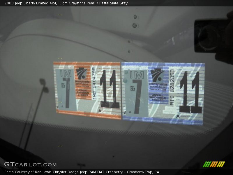 Light Graystone Pearl / Pastel Slate Gray 2008 Jeep Liberty Limited 4x4