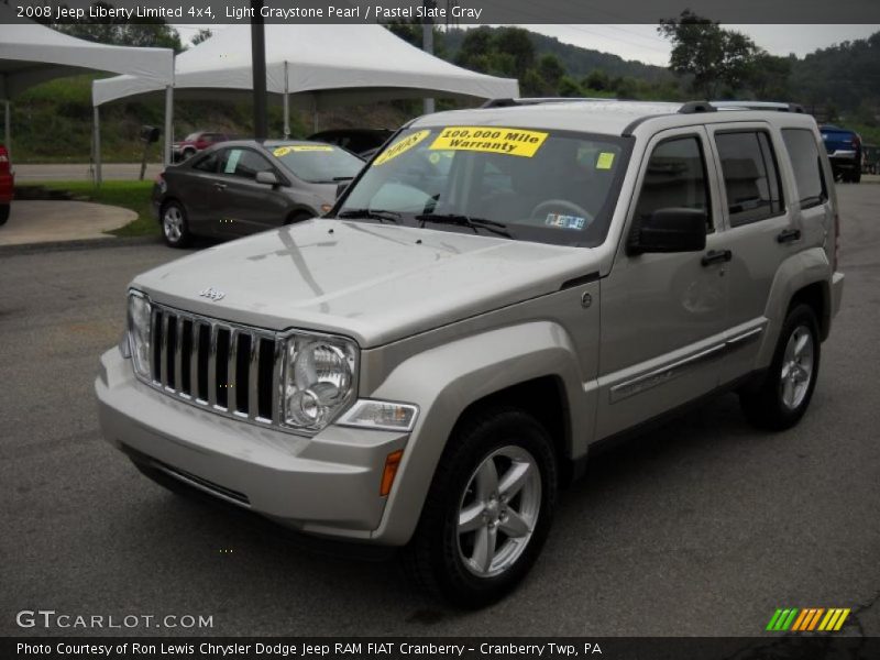 Light Graystone Pearl / Pastel Slate Gray 2008 Jeep Liberty Limited 4x4