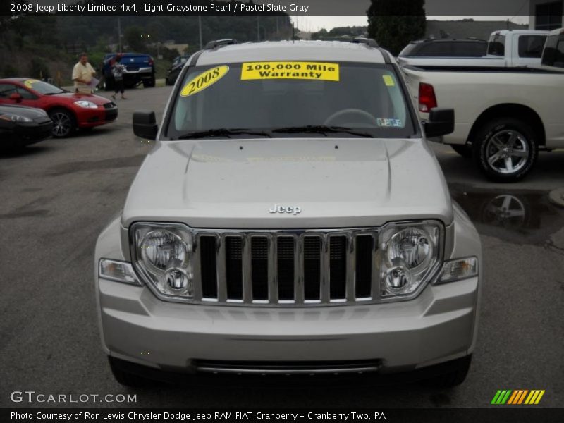 Light Graystone Pearl / Pastel Slate Gray 2008 Jeep Liberty Limited 4x4