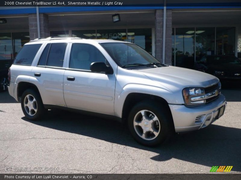 Silverstone Metallic / Light Gray 2008 Chevrolet TrailBlazer LS 4x4