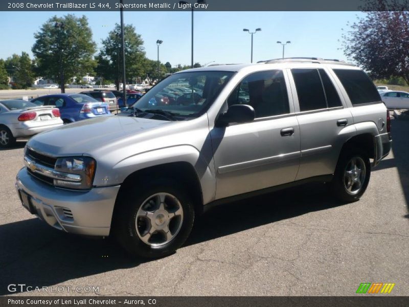 Silverstone Metallic / Light Gray 2008 Chevrolet TrailBlazer LS 4x4