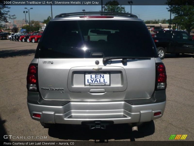 Silverstone Metallic / Light Gray 2008 Chevrolet TrailBlazer LS 4x4
