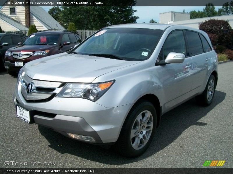 Billet Silver Metallic / Ebony 2007 Acura MDX Technology