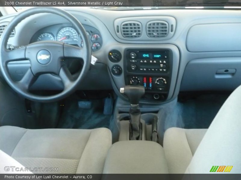 Silverstone Metallic / Light Gray 2008 Chevrolet TrailBlazer LS 4x4