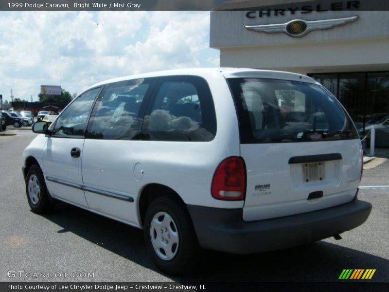 Bright White / Mist Gray 1999 Dodge Caravan