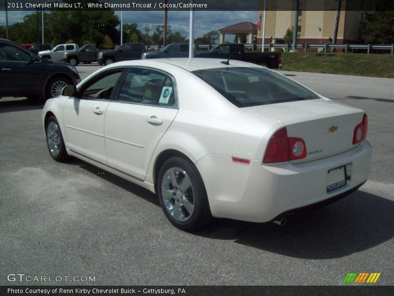 White Diamond Tricoat / Cocoa/Cashmere 2011 Chevrolet Malibu LT