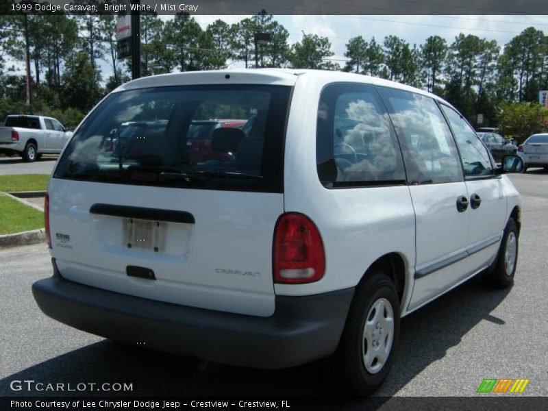 Bright White / Mist Gray 1999 Dodge Caravan