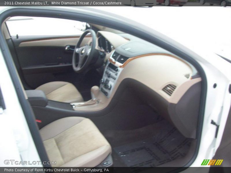 White Diamond Tricoat / Cocoa/Cashmere 2011 Chevrolet Malibu LT