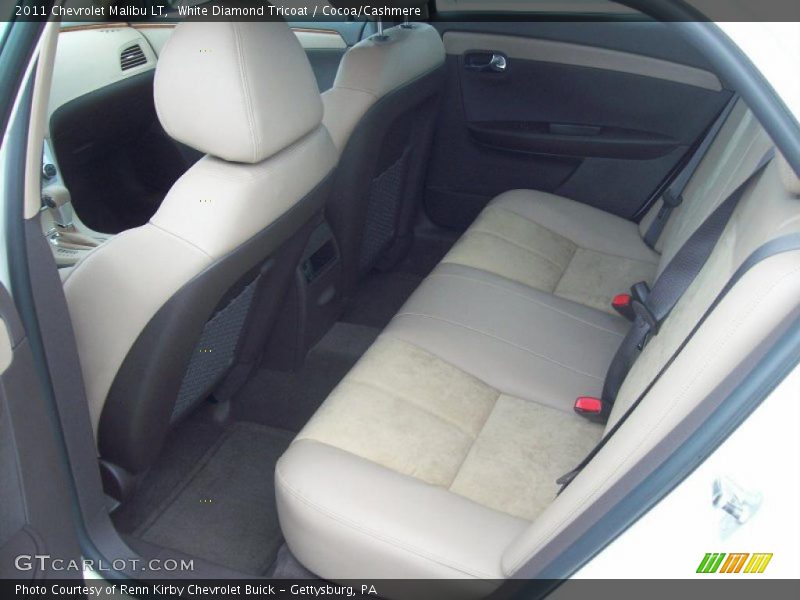 White Diamond Tricoat / Cocoa/Cashmere 2011 Chevrolet Malibu LT