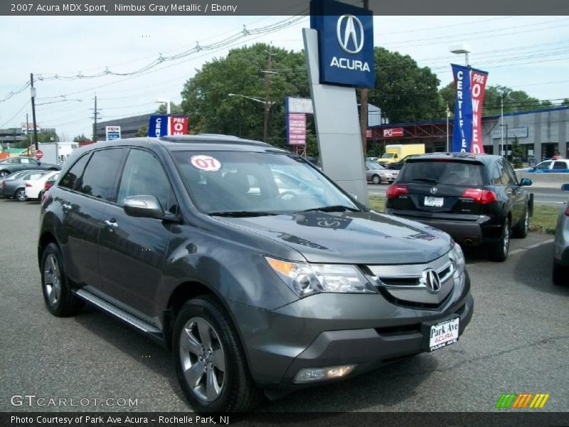 Nimbus Gray Metallic / Ebony 2007 Acura MDX Sport