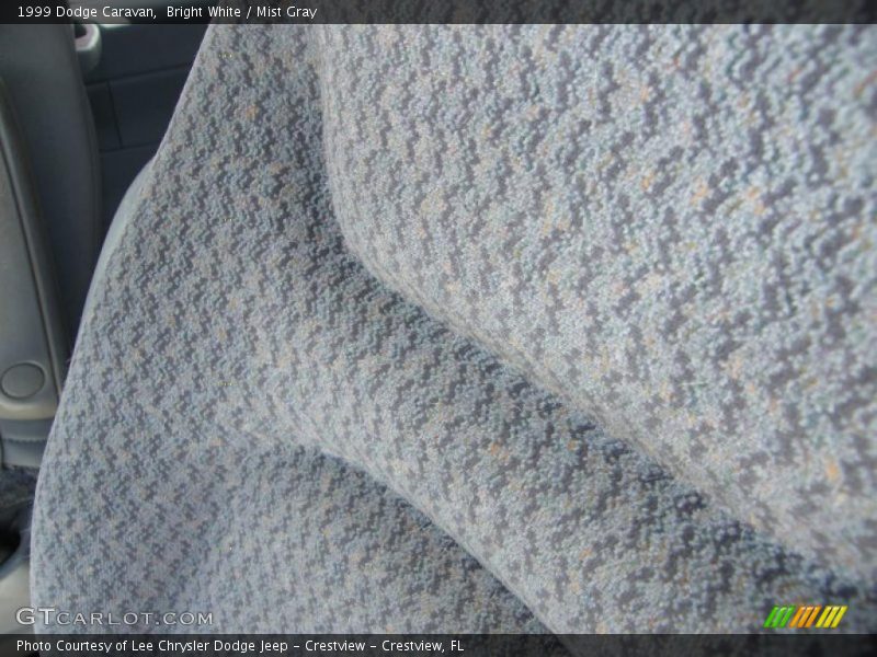 Bright White / Mist Gray 1999 Dodge Caravan