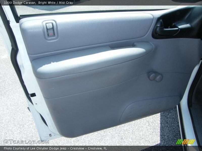 Bright White / Mist Gray 1999 Dodge Caravan