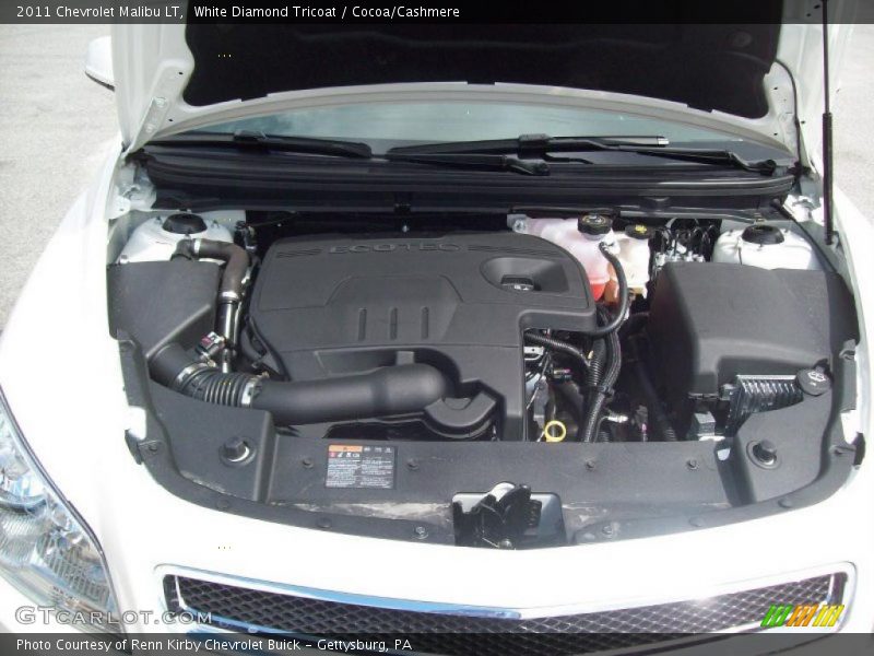 White Diamond Tricoat / Cocoa/Cashmere 2011 Chevrolet Malibu LT