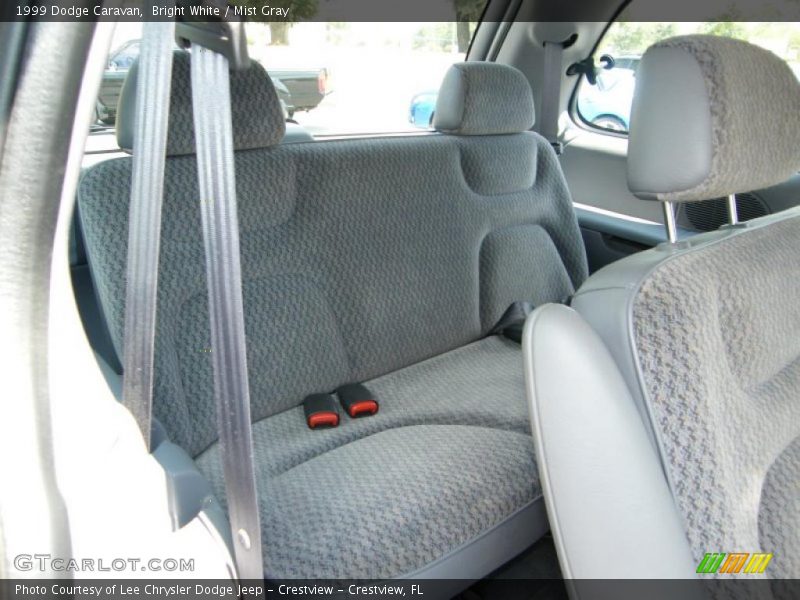Bright White / Mist Gray 1999 Dodge Caravan