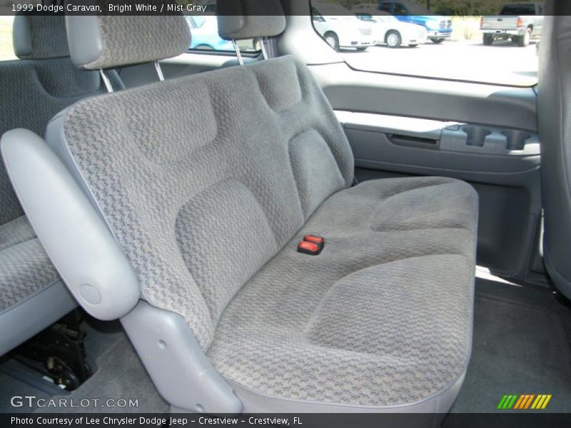 Bright White / Mist Gray 1999 Dodge Caravan