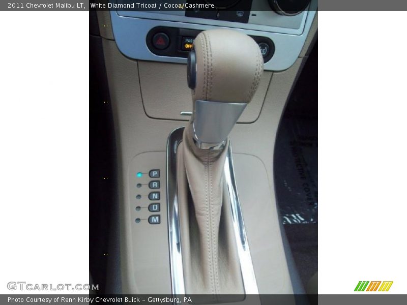 White Diamond Tricoat / Cocoa/Cashmere 2011 Chevrolet Malibu LT