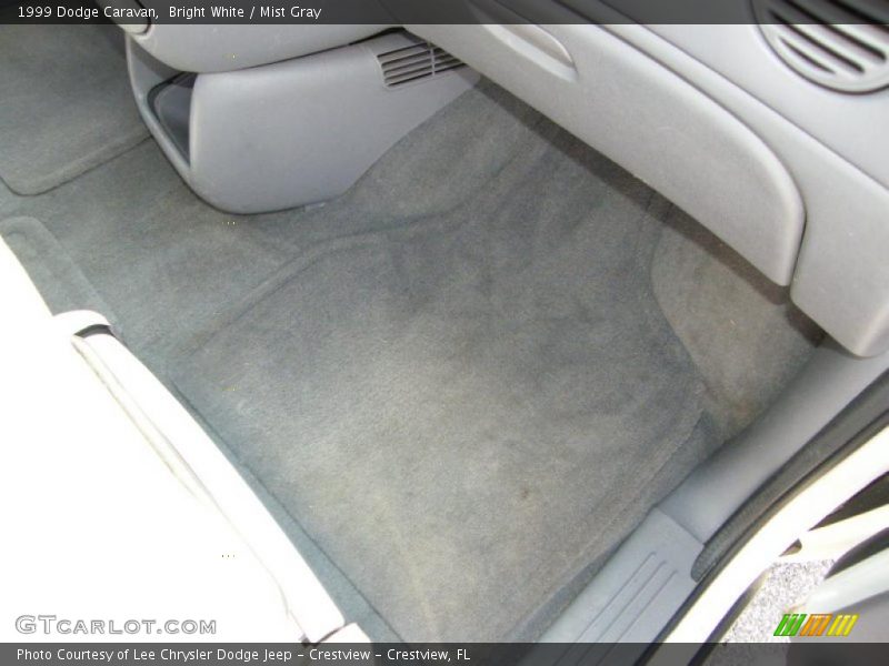 Bright White / Mist Gray 1999 Dodge Caravan