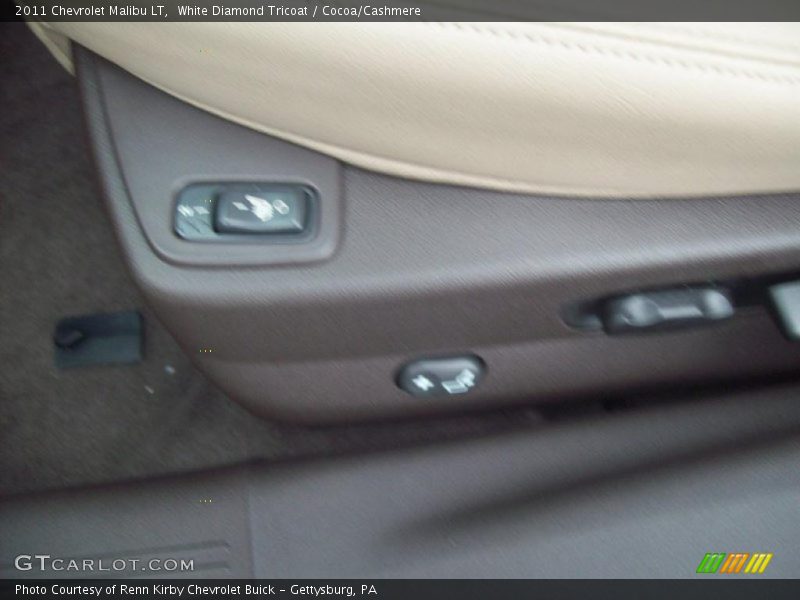 White Diamond Tricoat / Cocoa/Cashmere 2011 Chevrolet Malibu LT