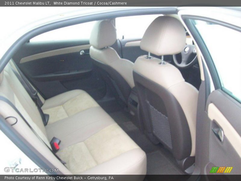 White Diamond Tricoat / Cocoa/Cashmere 2011 Chevrolet Malibu LT