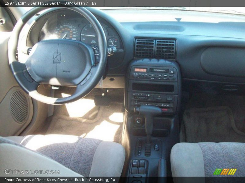 Dark Green / Tan 1997 Saturn S Series SL2 Sedan