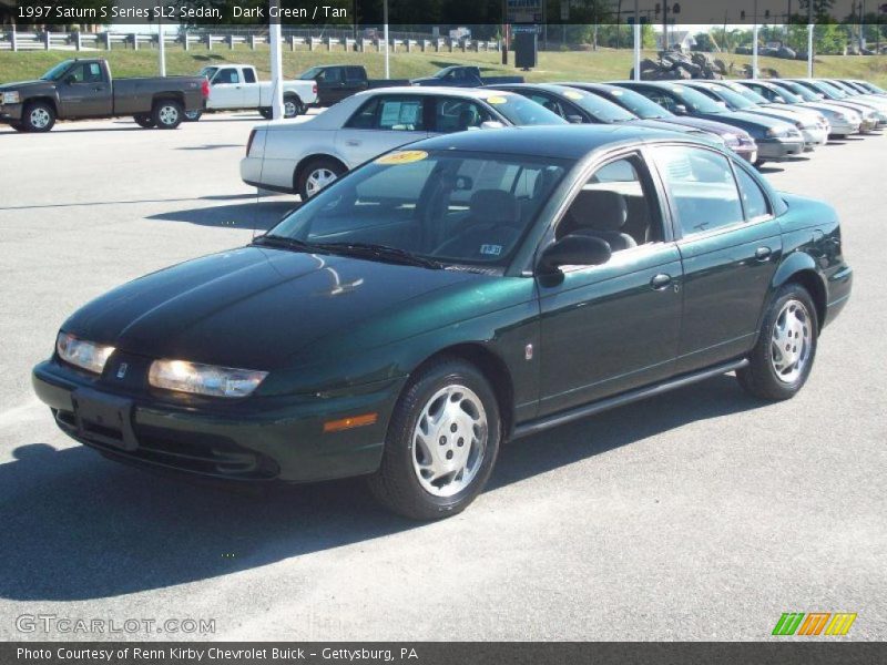 Dark Green / Tan 1997 Saturn S Series SL2 Sedan