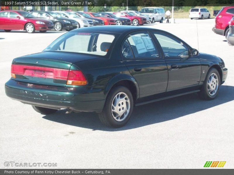 Dark Green / Tan 1997 Saturn S Series SL2 Sedan