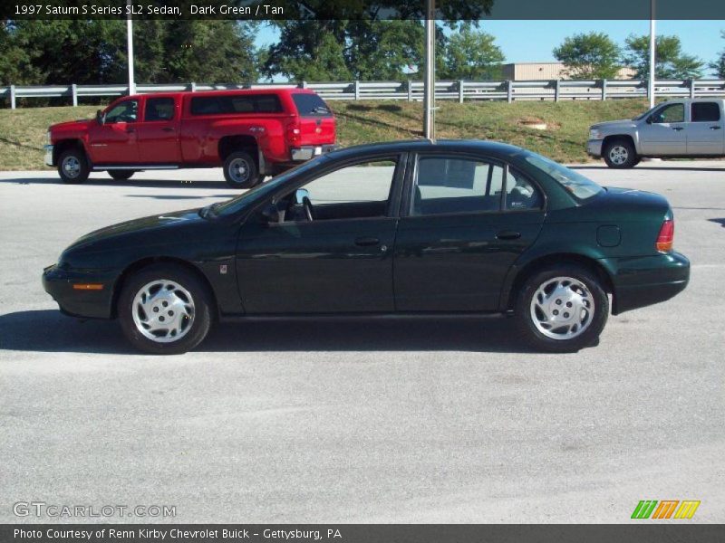 Dark Green / Tan 1997 Saturn S Series SL2 Sedan