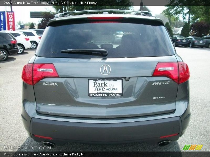 Nimbus Gray Metallic / Ebony 2007 Acura MDX Technology