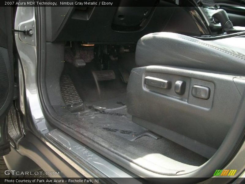 Nimbus Gray Metallic / Ebony 2007 Acura MDX Technology