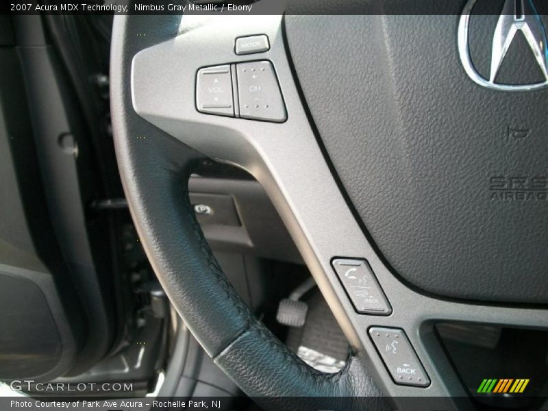 Nimbus Gray Metallic / Ebony 2007 Acura MDX Technology