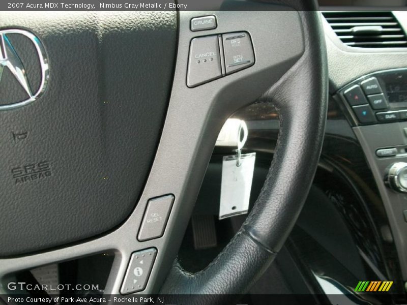 Nimbus Gray Metallic / Ebony 2007 Acura MDX Technology
